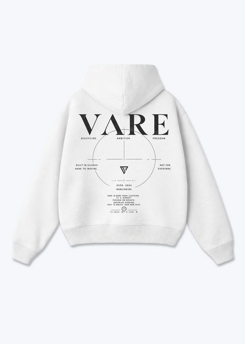 VARE Oversize Hoodie V2 - White Back (Designed)