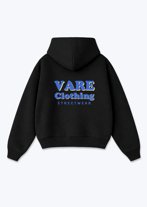 VARE Oversized Hoodie V2 - Signature Backprint - Black Back (Designed)