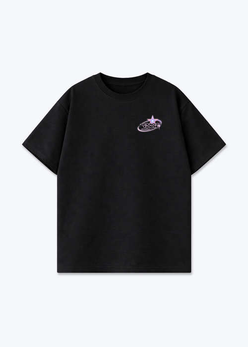Oversized Shirt - Black Front (Designed)