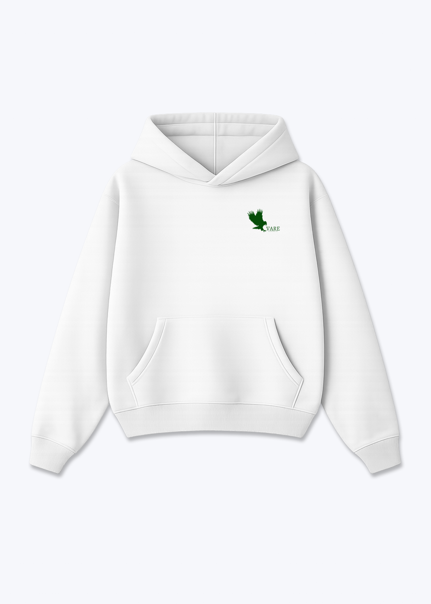 Oversized Hoodie - White Front (Designed)