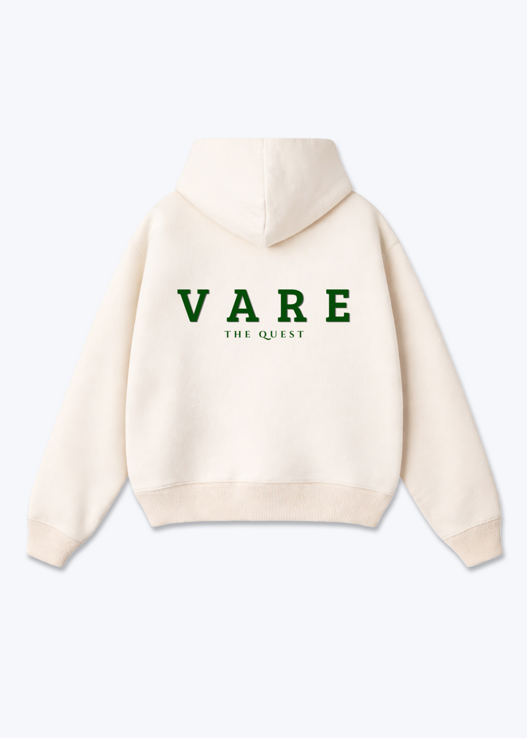 Oversized Hoodie - Beige Back (Designed)