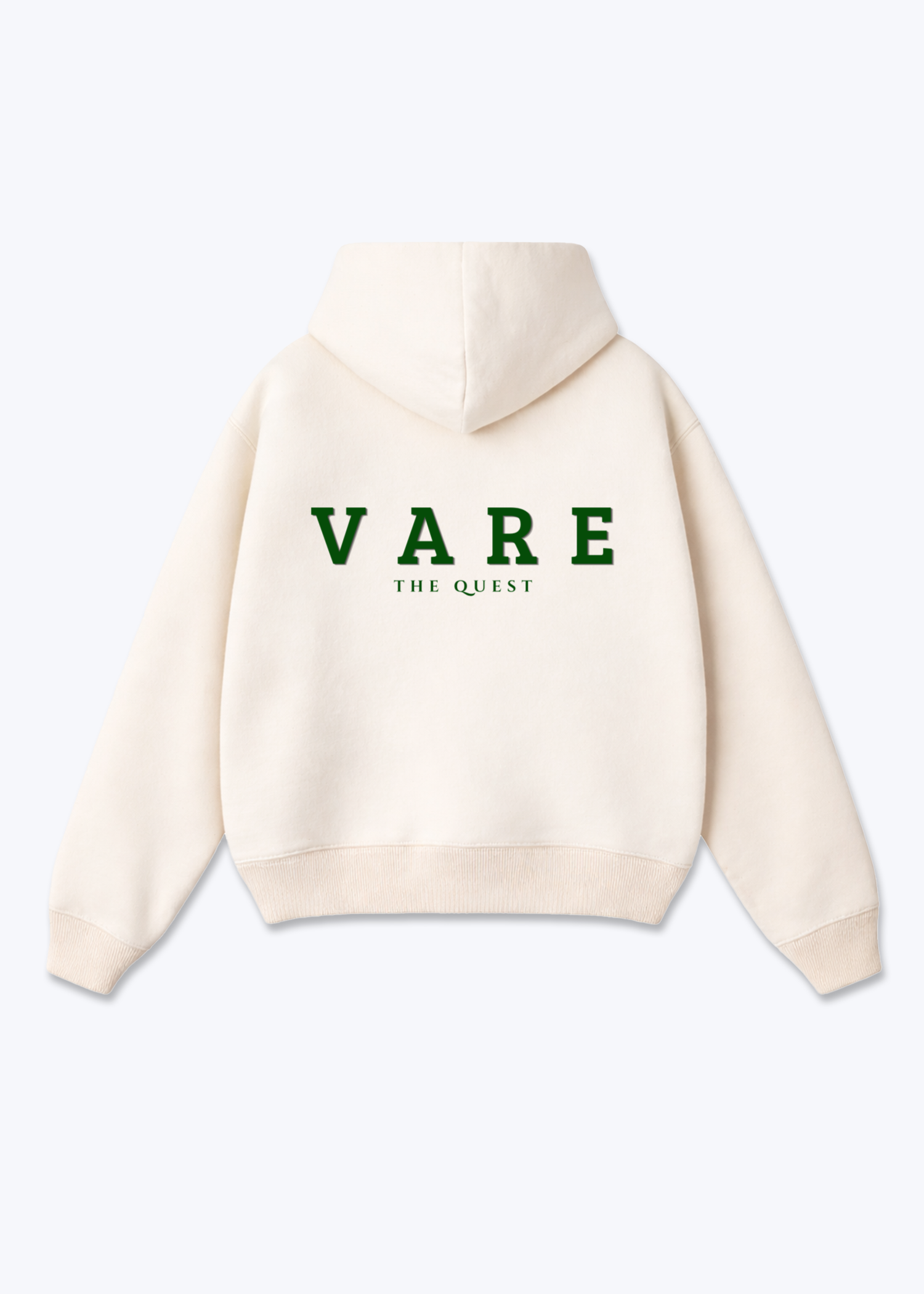 Oversized Hoodie - Beige Back (Designed)