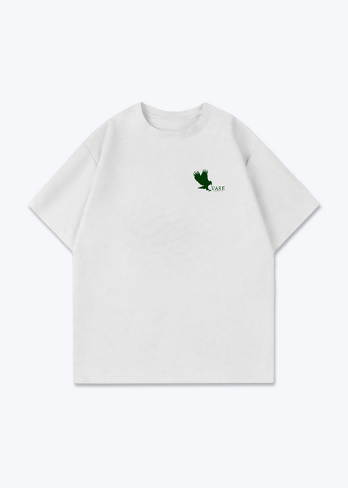 VARE Quest Graphic Tee - White Front (Designed)