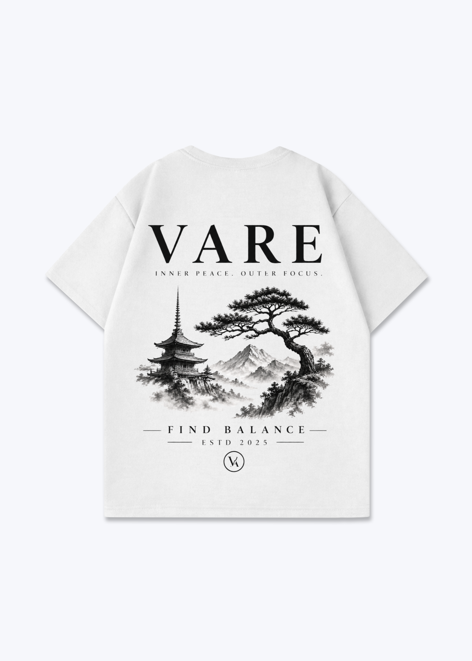 VARE Balance Graphic tee - White Back (Designed)