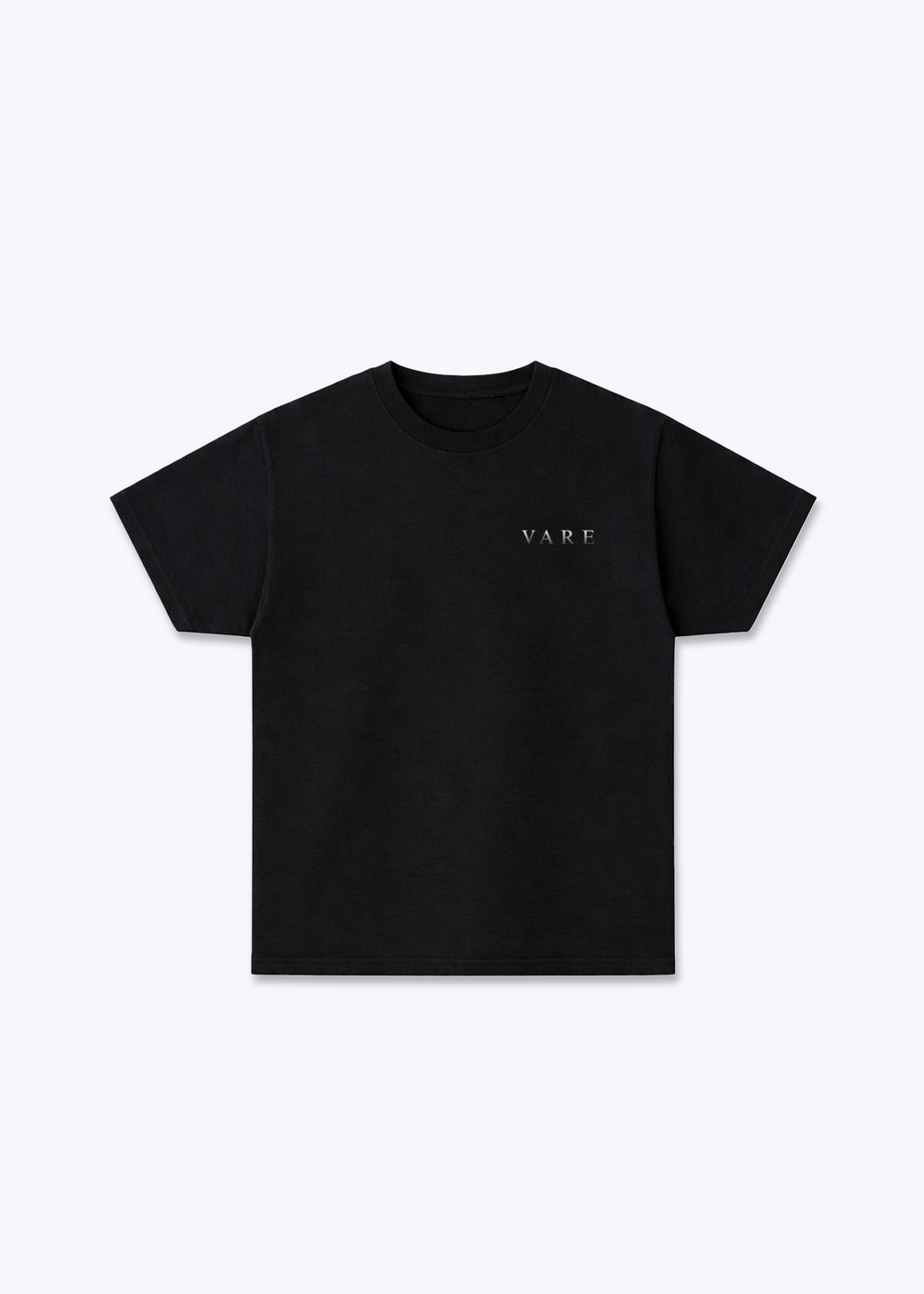 VARE Clean Regular tee - Black Front (Designed)