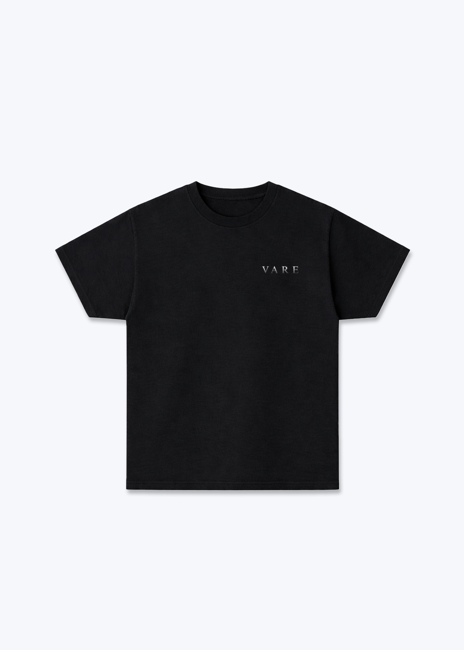 VARE Clean Regular tee - Black Front (Designed)