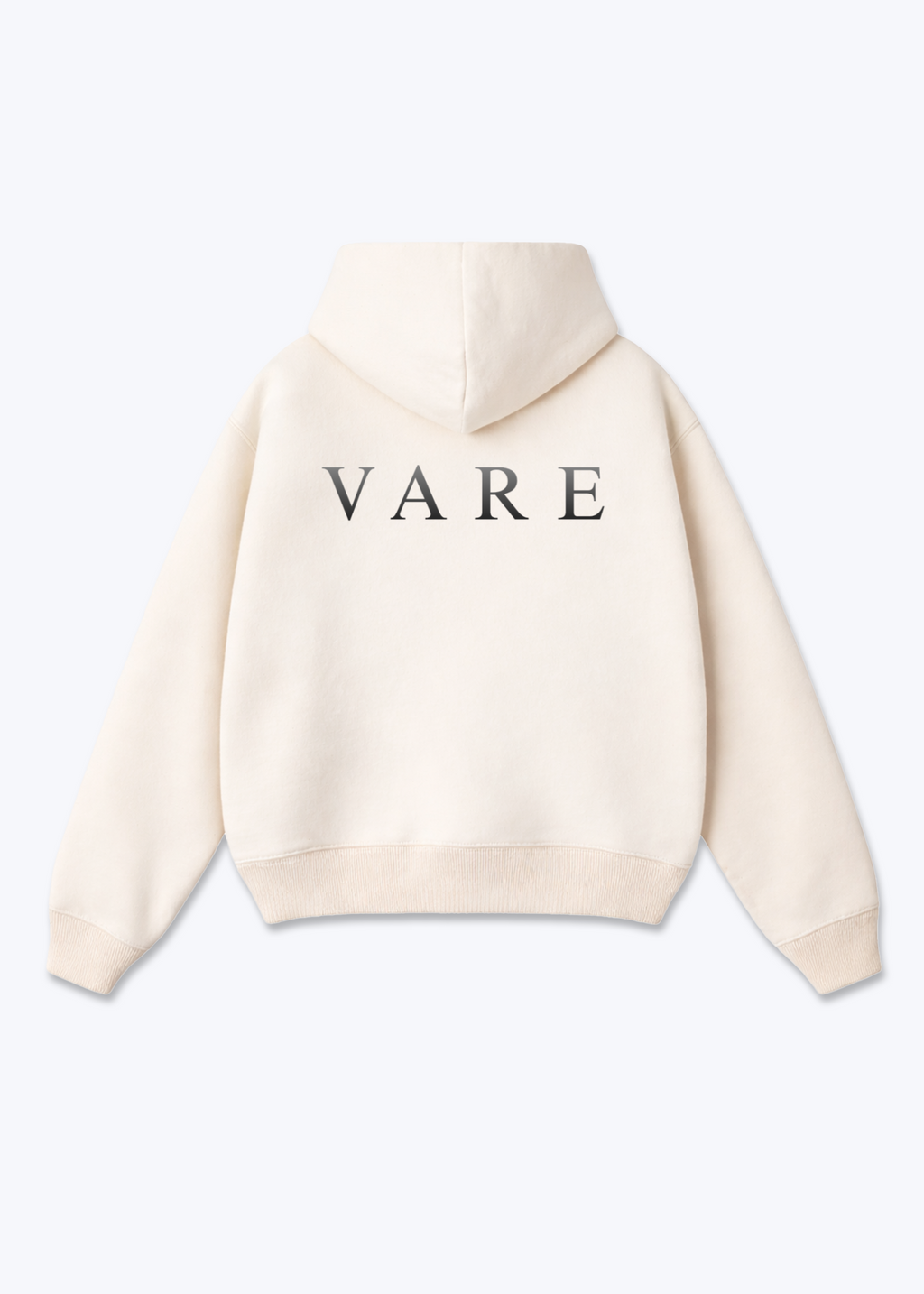 VARE Clean Graphic Hoodie - Beige Back (Designed)