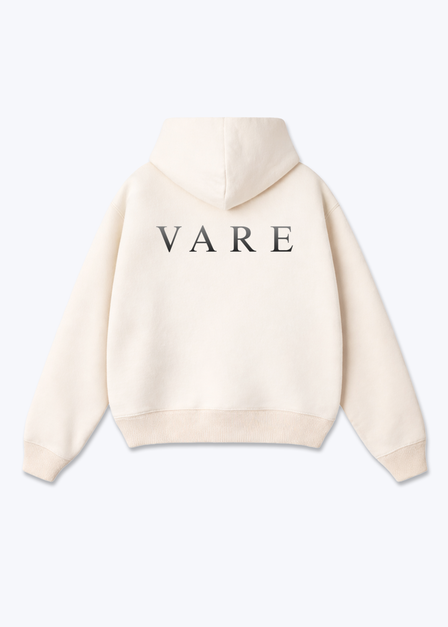 VARE Clean Graphic Hoodie - Beige Back (Designed)