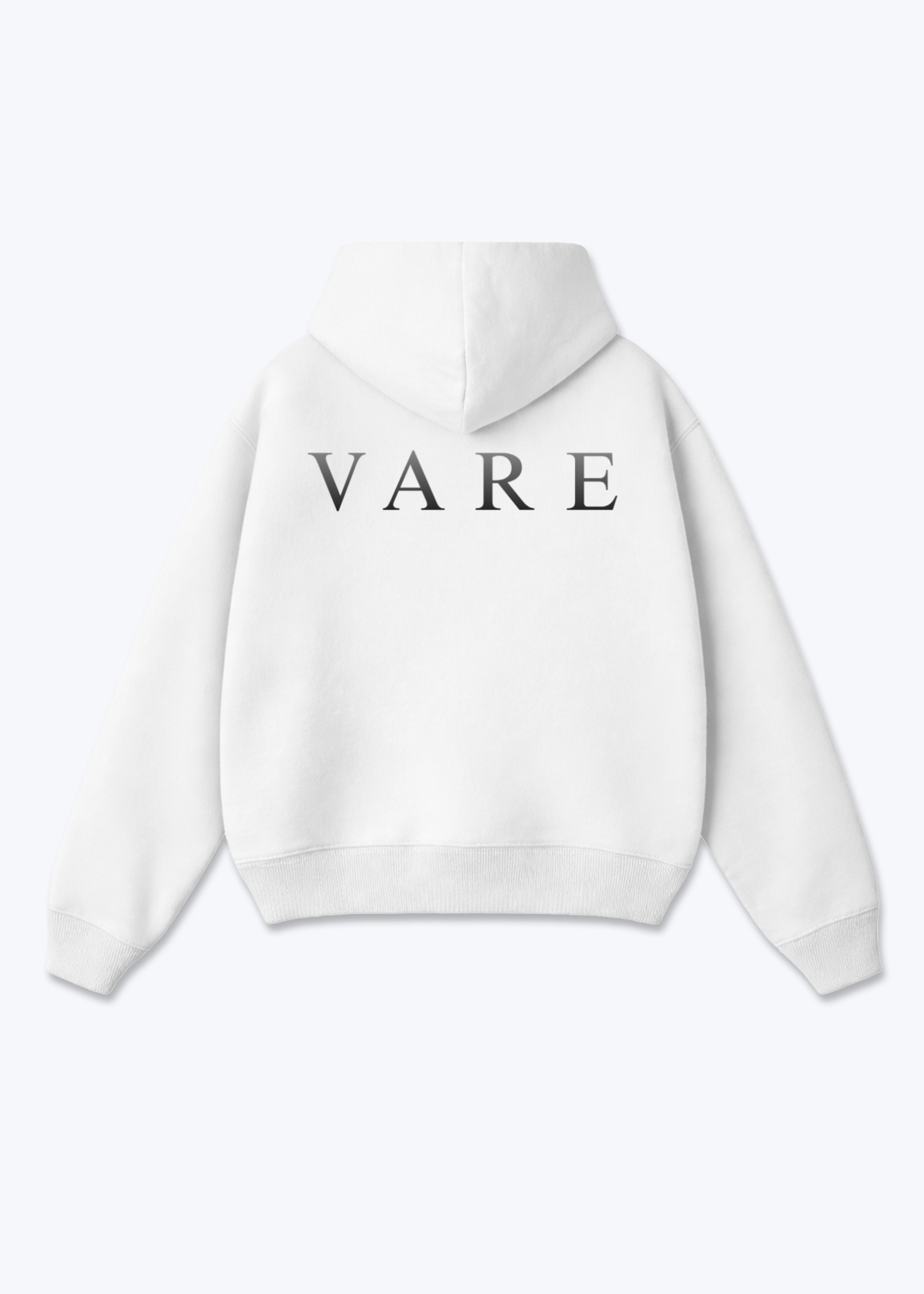 VARE Clean Graphic Zip Hoodie - White Back (Designed)