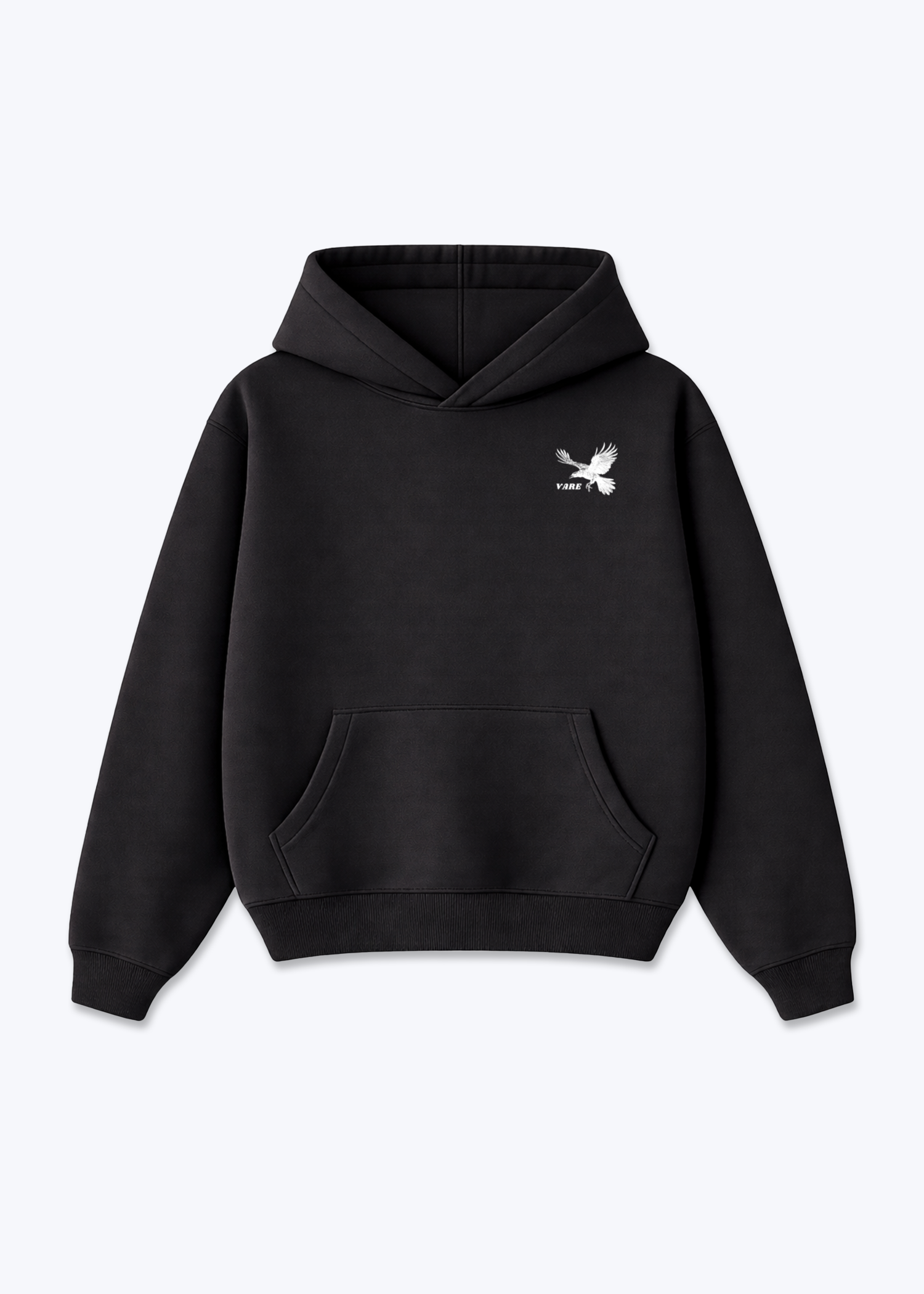 VARE GROWTH IS SILENT Hoodie - Black Front (Designed)