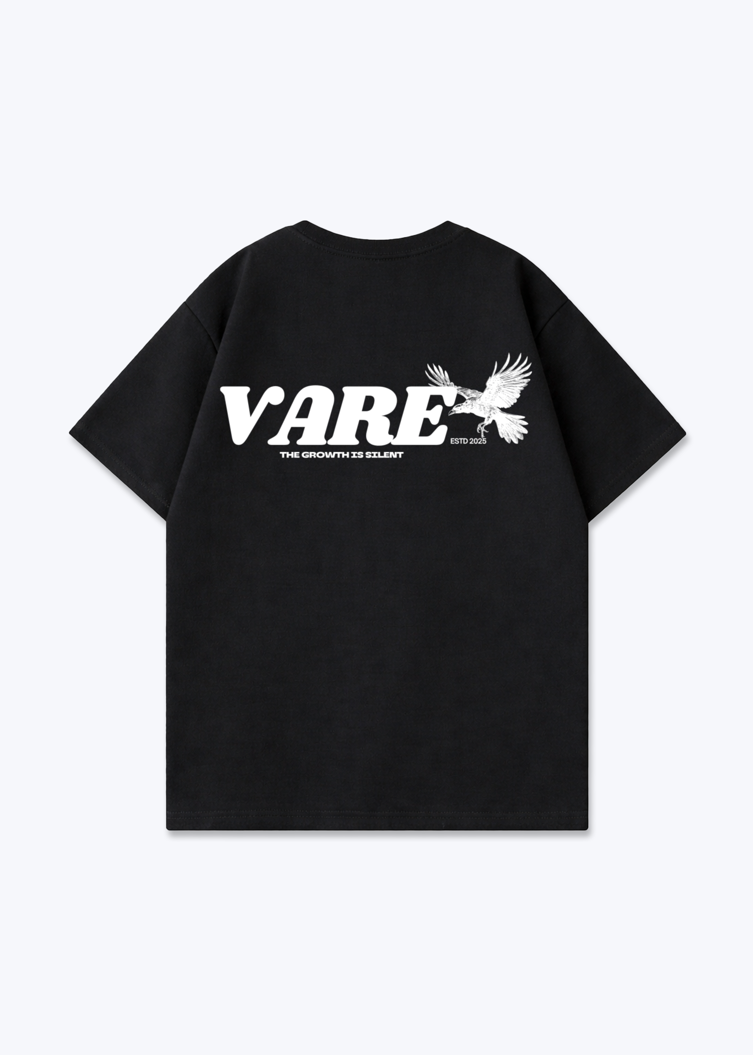 VARE GROTH IS SILENT tee - Black Back (Designed)